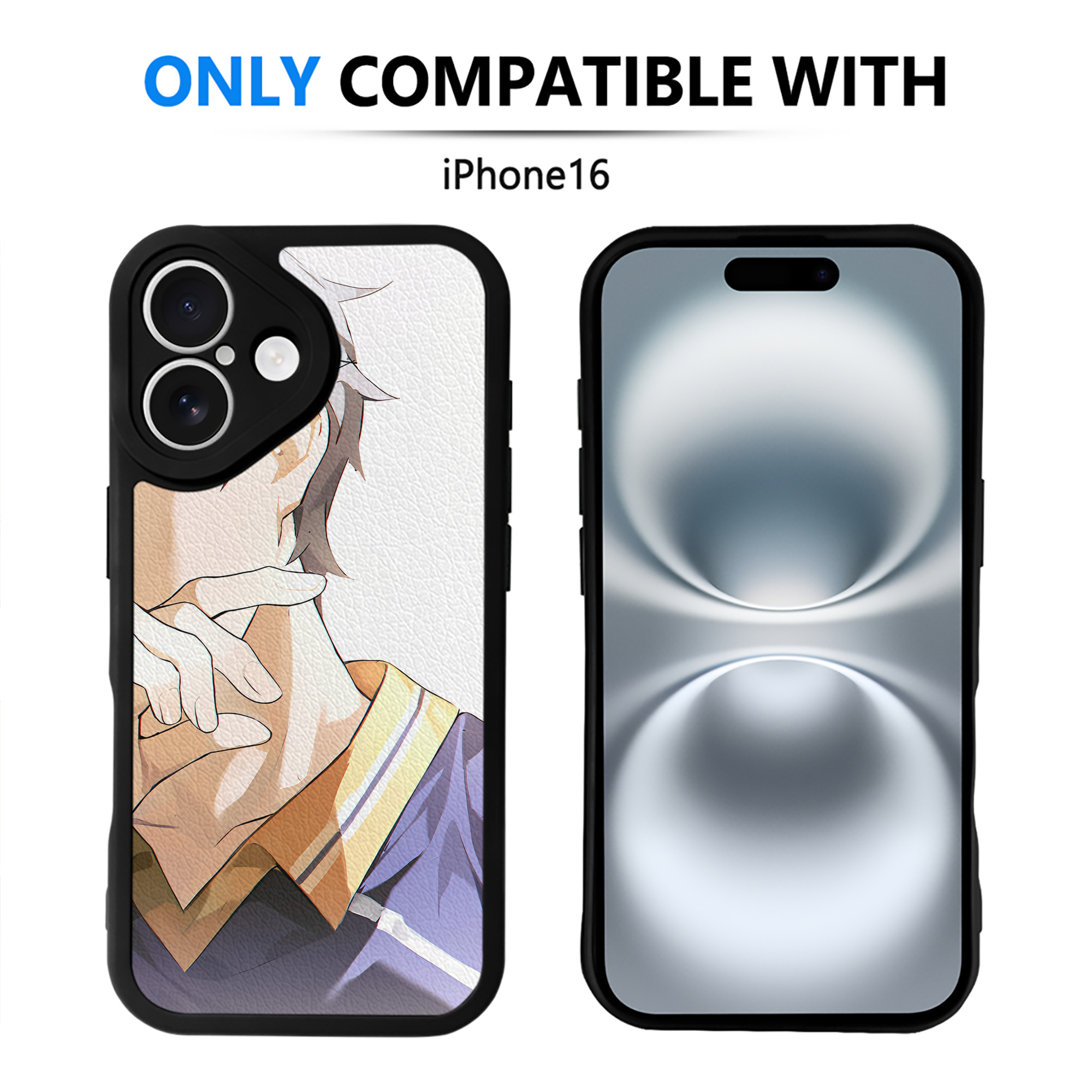（画像用） ハイキュー!! Haikyu!! 【iPhone 16シリーズ対応】シリコンスマホケース（レザー調） 材質：シリコン